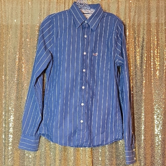 Hollister Other - Hollister Blue Stripe Button Down Dress Shirt